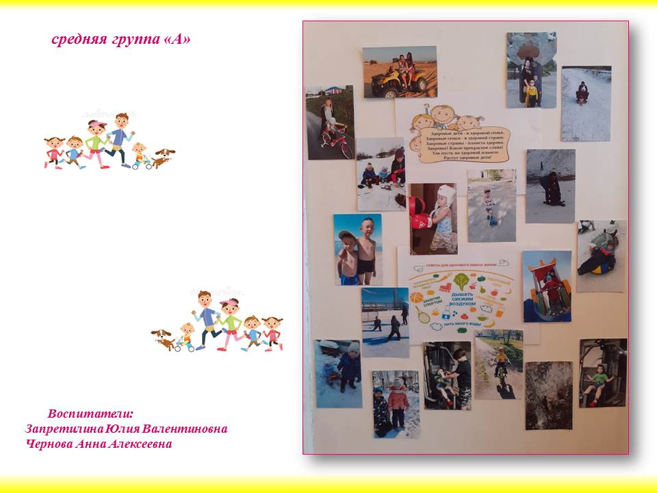Пожалуйста добавьте слайд средней группы А в фотовыставку Папа мама я спортивная семья